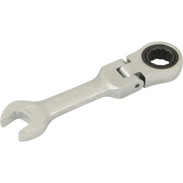Tools 10mm Stubby Flex Head Ratcheting Wrench